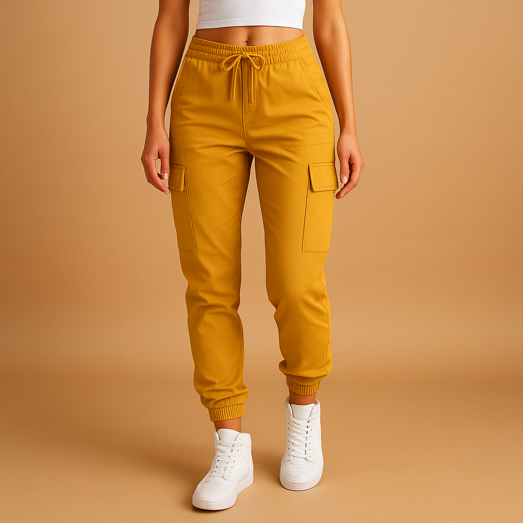 Black Cargo Pants for Women with Stretch Comfort | Elvira 4