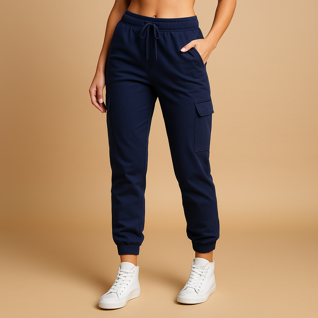Black Cargo Pants for Women with Stretch Comfort | Elvira 6