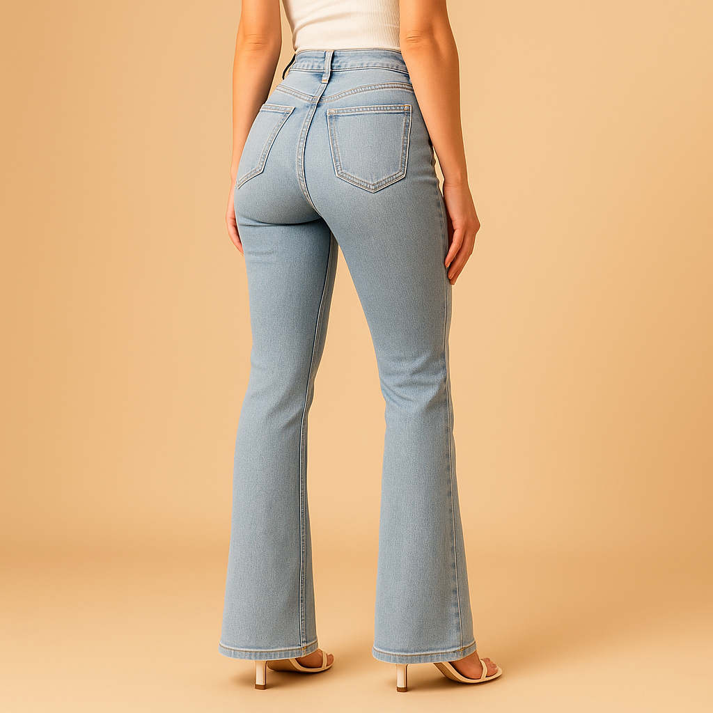 Flare Jeans with High Waist for Chic Style | Yasmine 3