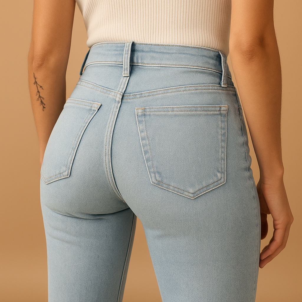 Flare Jeans with High Waist for Chic Style | Yasmine 4