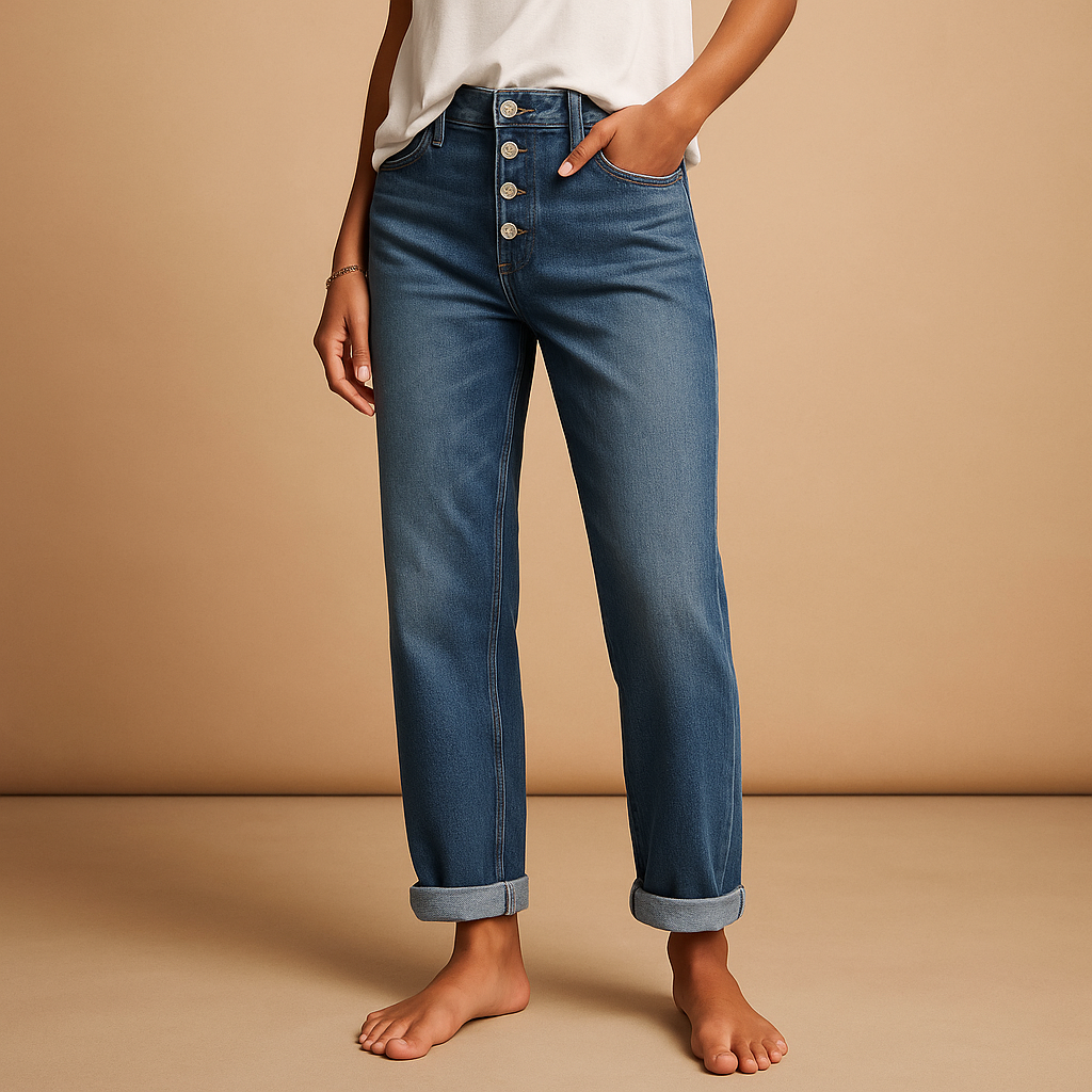 High-Waisted Baggy Jeans for Women with Relaxed Fit | Lily 2