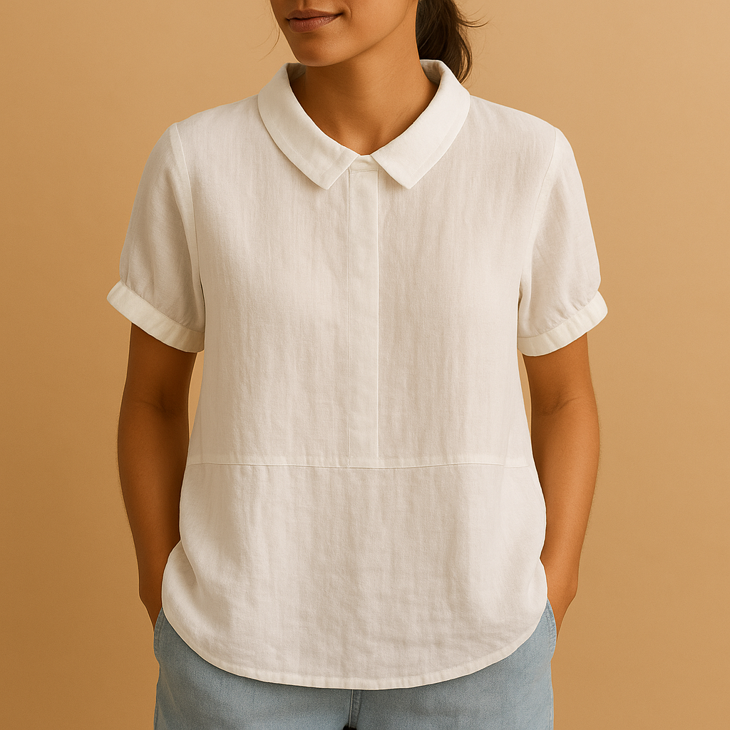 Stylish tailored blouse for women, perfect for office and casual wear | Anna 1