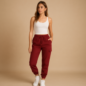 Black Cargo Pants for Women with Stretch Comfort | Elvira 7
