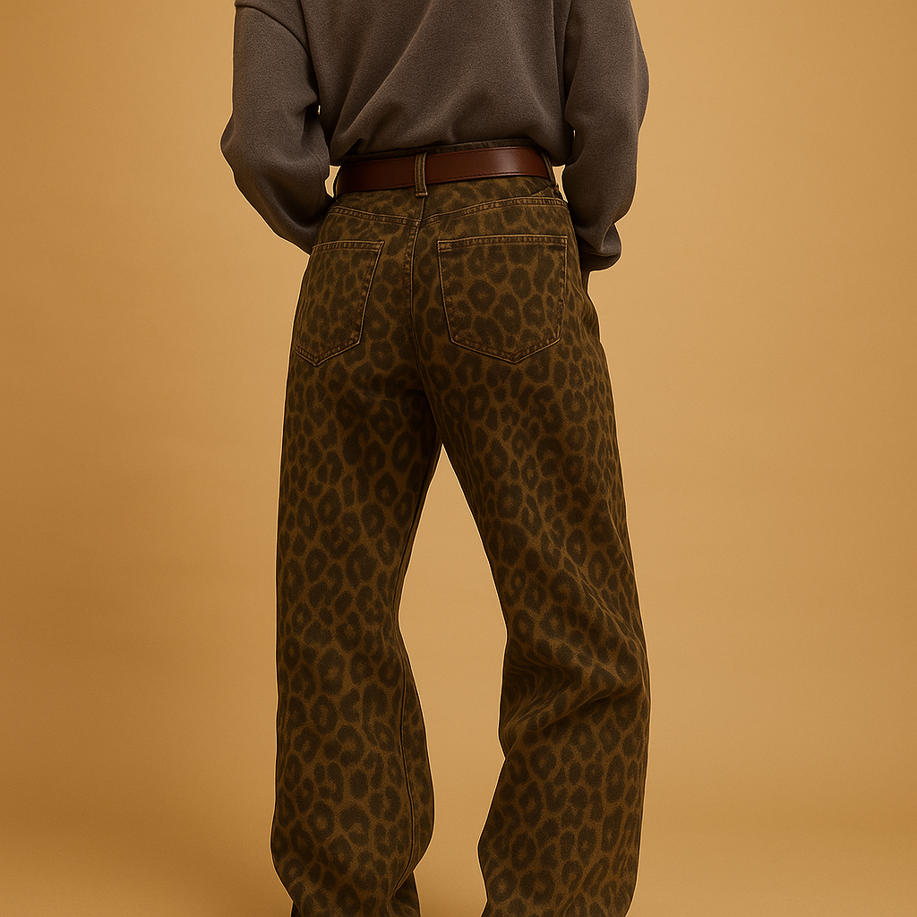 Bold leopard print slim fit jeans for a striking look | Nelly 2