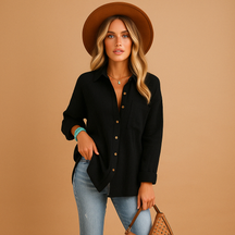 Breathable Long Sleeve Polo Shirt for Women | Marije 2