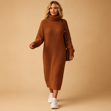 Cozy oversized sweater dress for women | Mira 0