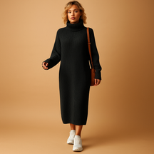 Cozy oversized sweater dress for women | Mira 4