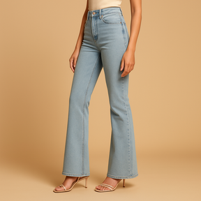 Flare Jeans with High Waist for Chic Style | Yasmine 1