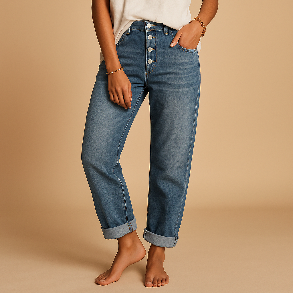 High-Waisted Baggy Jeans for Women with Relaxed Fit | Lily 0