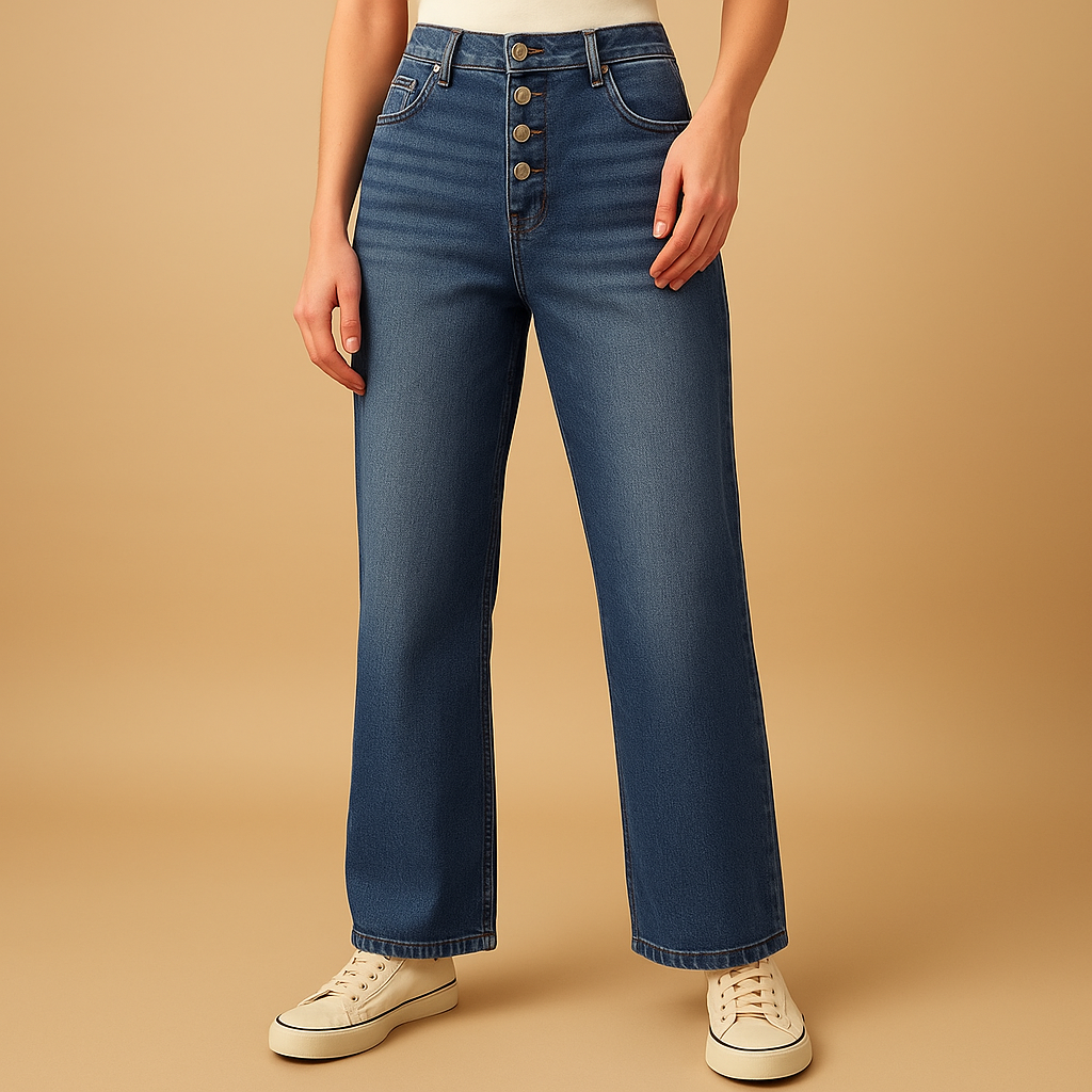 High-Waisted Baggy Jeans for Women with Relaxed Fit | Lily 1