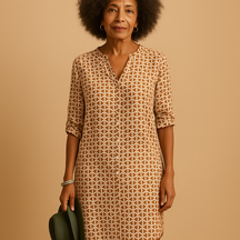 Stylish Summer Dress with V-Neck and Half Sleeves | Emma 3