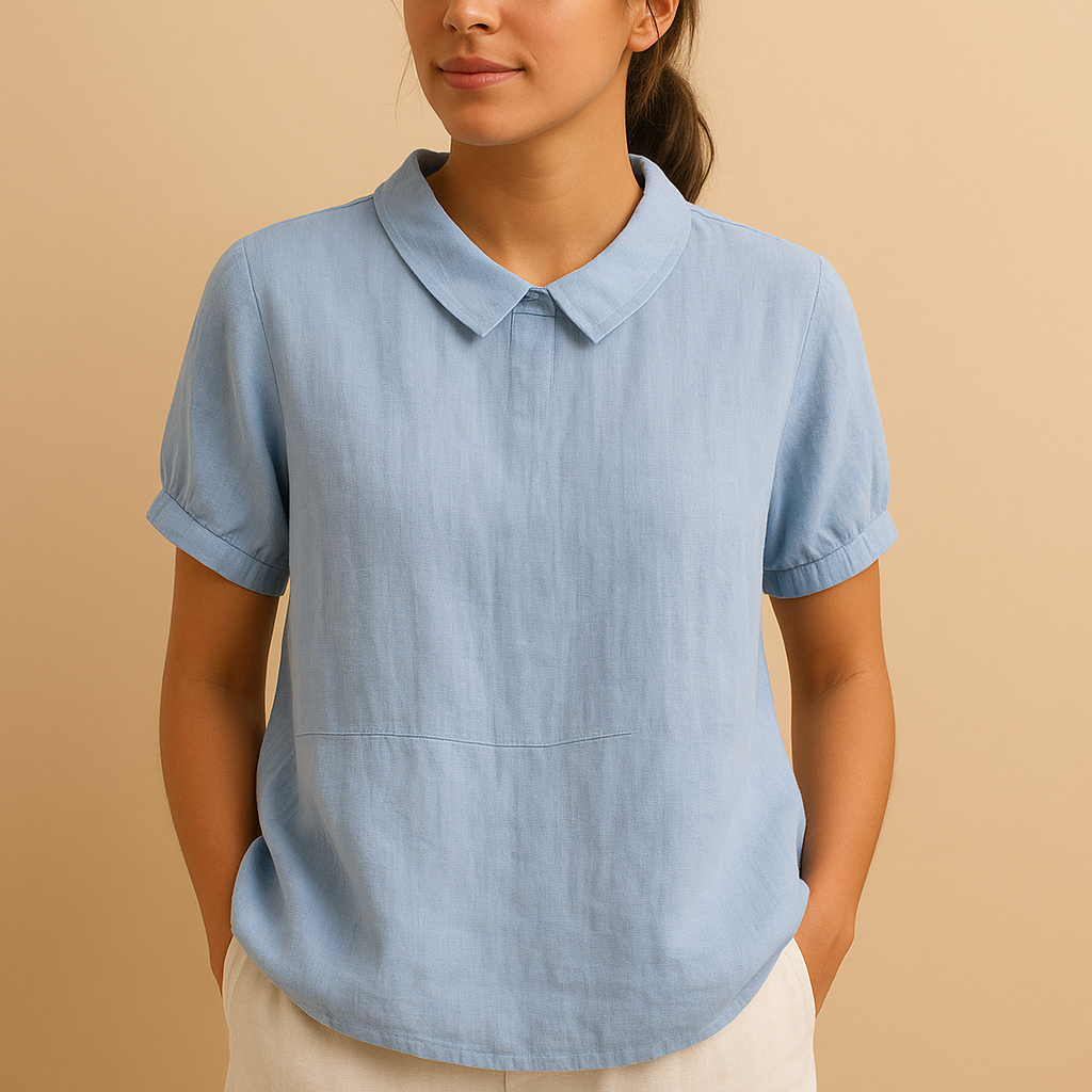 Stylish tailored blouse for women, perfect for office and casual wear | Anna 0
