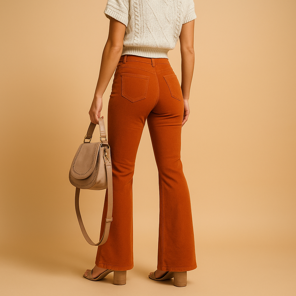 Wide Leg Trousers with High Waist and Flared Legs | Yinthe 1